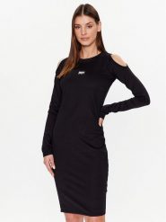 DKNY Sport Sukienka codzienna DP2D4737 Czarny Classic Fit. Czarne sukienki damskie DKNY Sport, na co dzień, s, bez wzorów, z syntetyku, sportowe, bez kołnierzyka, bez ramiączek, proste. Za 219.99 zł.
