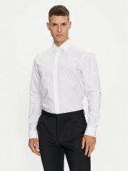 Hugo Koszula Valerio 50519812 Biały Modern Fit. Białe koszule męskie Hugo, m, bez wzorów, z bawełny, bez kołnierzyka, bez ramiączek. Za 219.99 zł.