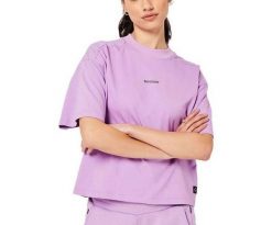 Koszulka damska Superdry Code Tech Os Boxy bawełniana. Fioletowe t-shirty damskie Superdry., l, bez wzorów, z bawełny, bez kołnierzyka. Za 93.85 zł.