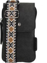 Beagles Torebka "Malaga" w kolorze czarnym na telefon - 11 x 20 x 2 cm rozmiar: onesize. Czarne torebki klasyczne damskie Beagles, bez wzorów, z materiału, małe, bez dodatków. Za 56.99 zł.