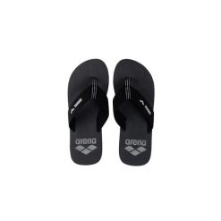 Japonki Arena Sand Thong. Czarne klapki damskie Arena, bez wzorów, z bawełny, bez obcasa. Za 109.99 zł.