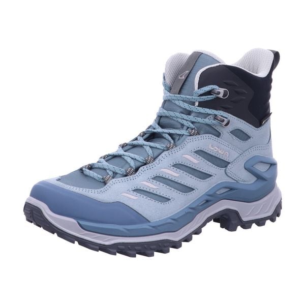Buty trekkingowe damskie Lowa Innovo Mid Gtx. Niebieskie obuwie trekkingowe damskie Lowa. Za 934.00 zł.