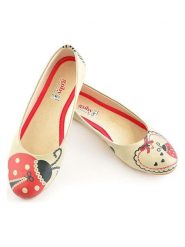 Goby Baleriny w kolorze beżowo-czerwonym rozmiar: 40. Brązowe baleriny damskie Goby, bez wzorów, bez obcasa. Za 130.99 zł.