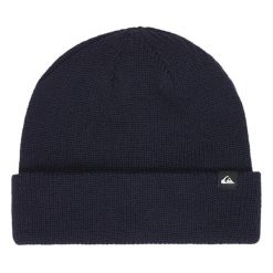 Czapka Quiksilver. Niebieskie czapki męskie Quiksilver, na zimę, bez wzorów. Za 69.99 zł.