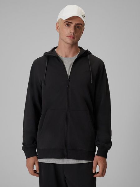 4F Bluza dresowa regular z kapturem męska - szara L. Szare bluzy z kapturem męskie 4f, l, z dresówki. Za 169.99 zł.
