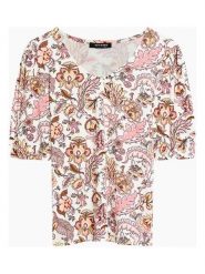 Orsay Koszulka ze wzorem rozmiar: S. Bluzki damskie ORSAY, s, bez wzorów, bez kołnierzyka, bez ramiączek. Za 19.54 zł.