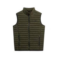 Kurtka bez rękawów Superdry Fuji Lite. Zielone kurtki męskie Superdry., s, bez wzorów, klasyczne, bez kaptura. Za 367.50 zł.