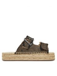 EMU Australia Klapki Ayers W13168 Czarny. Czarne klapki damskie Emu Australia, bez wzorów, z materiału, bez obcasa. Za 210.99 zł.