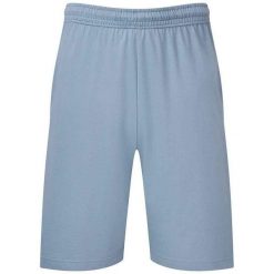 Męskie Spodenki Jersey Iconic 195. Niebieskie szorty męskie Fruit of the Loom, z jersey, bez kołnierzyka. Za 40.99 zł.