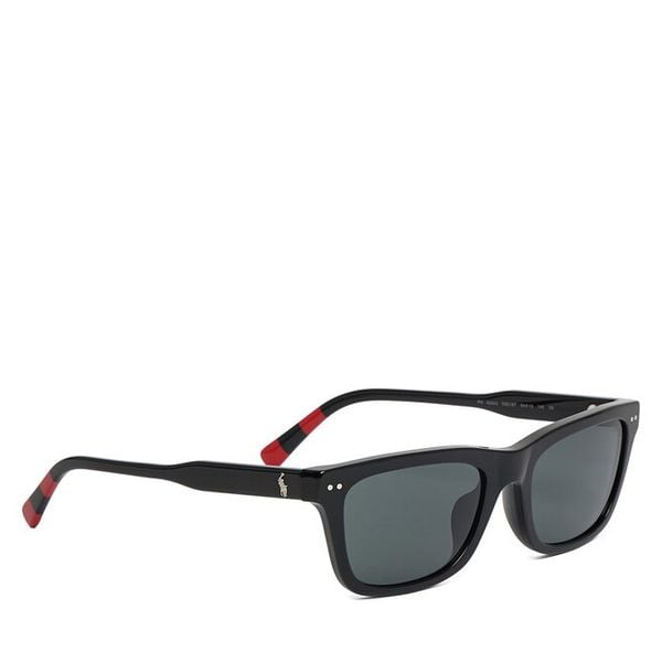 Okulary przeciwsłoneczne Polo Ralph Lauren. Czarne okulary przeciwsłoneczne męskie Polo Ralph Lauren. Za 526.99 zł.