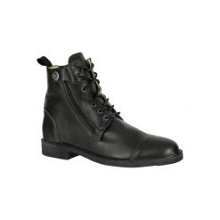 Sztyblety jeździeckie Training 700. Czarne sztyblety męskie FOUGANZA, z gumy, bez zapięcia. Za 429.99 zł.