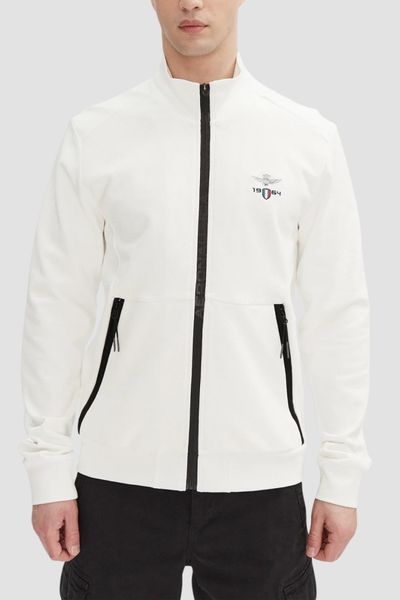 AERONAUTICA MILITARE Biała bawełniana męska bluza, Rozmiar XL. Białe bluzy bez kaptura męskie AERONAUTICA MILITARE, l, z bawełny. W wyprzedaży za 422.99 zł.
