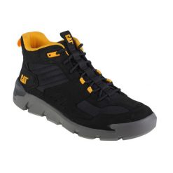 Buty trekkingowe męskie, Caterpillar Crail Sport Mid. Brązowe buty trekkingowe męskie CATerpillar, z nubiku, bez zapięcia, trekkingowe. Za 499.99 zł.