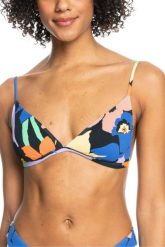 Góra od stroju kąpielowego Roxy Color Jam. Bikini damskie Roxy, bez wzorów. Za 78.49 zł.