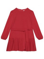 Mayoral Sukienka codzienna 7908 Czerwony Regular Fit. Czerwone sukienki dziewczęce Mayoral, bez wzorów, z syntetyku, bez ramiączek. Za 199.99 zł.