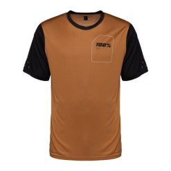 Koszulka rowerowa męska 100% Ridecamp Jersey SS. Brązowe t-shirty sportowe męskie 100%, m, z jersey, bez ramiączek, rowerowe. W wyprzedaży za 122.80 zł.