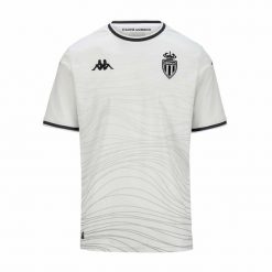 Trzecia koszulka AS Monaco 2024/25. Szare t-shirty sportowe męskie Kappa, bez ramiączek, do piłki nożnej. W wyprzedaży za 290.00 zł.