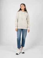 Patrizia Pepe Bluza | 8M1380/J001 | Kobieta | Biały. Białe bluzy z kapturem damskie Patrizia Pepe, m, z bawełny. W wyprzedaży za 459.00 zł.
