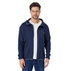 Męska Bluza z Kapturem z 100% Wełny Merino - Maestro/Woolona. Niebieskie bluzy z kapturem męskie WOOLONA, m, z wełny. W wyprzedaży za 540.00 zł.