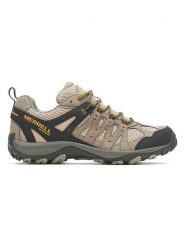 Merrell Skórzane buty turystyczne "Accentor 3" w kolorze jasnobrązowym rozmiar: 43. Brązowe buty trekkingowe męskie MERRELL, ze skóry, bez zapięcia, outdoorowe. Za 285.49 zł.