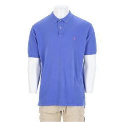 Koszulka Polo Ralph Lauren męska z krótkim rękawem. Fioletowe koszulki polo męskie Ralph Lauren, l, bez wzorów, z materiału, bez ramiączek. Za 127.76 zł.