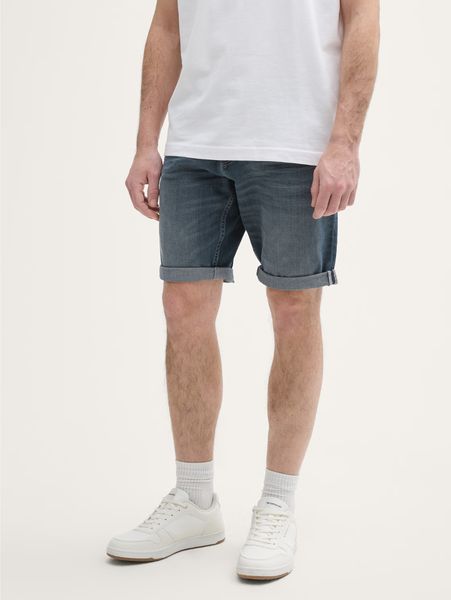 Męskie Krótkie Spodenki Tom Tailor TTJosh Regular Slim Jeans Short 1044973. Białe szorty męskie Tom Tailor, na lato, bez wzorów, z bawełny, casualowe. Za 139.99 zł.