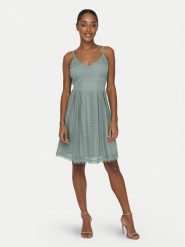 ONLY Sukienka letnia Helena 15204799 Zielony Regular Fit. Zielone sukienki damskie Only, na lato, bez wzorów, z bawełny, bez kołnierzyka, bez ramiączek. Za 139.99 zł.