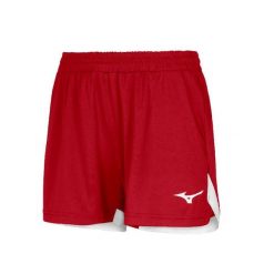 Szorty damskie Mizuno Classic. Czerwone szorty damskie Mizuno, bez wzorów, sportowe. W wyprzedaży za 70.25 zł.