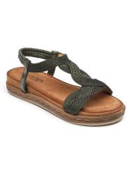 Sixth Sens Sandały w kolorze khaki rozmiar: 37. Brązowe sandały damskie Sixth Sens, bez wzorów, bez obcasa. Za 121.99 zł.