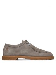 Tommy Hilfiger Półbuty Lightweight Suede Apron Toe FW0FW09262 Szary. Szare półbuty damskie Tommy Hilfiger, bez wzorów, ze skóry, bez obcasa, na płaskiej podeszwie. Za 649.99 zł.