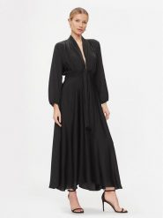 Dixie Sukienka koktajlowa AIFIULTA Czarny Regular Fit. Czarne sukienki damskie Dixie, s, bez wzorów, z wiskozy, wizytowe, bez kołnierzyka, bez ramiączek. Za 499.99 zł.
