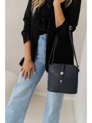 Lia Biassoni Skórzana torebka w kolorze czarnym - 24 x 22 x 10 cm rozmiar: onesize. Czarne torebki klasyczne damskie Lia Biassoni, bez wzorów, z materiału, bez dodatków. Za 217.99 zł.