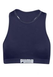 Góra od bikini Puma, racerback, granatowa. Niebieskie bikini damskie Puma, bez wzorów. Za 190.00 zł.