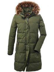 Killtec Płaszcz pikowany w kolorze khaki rozmiar: 38. Brązowe płaszcze damskie KILLTEC, s, bez wzorów. Za 408.49 zł.