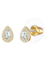 Yokoamii Pozłacane kolczyki-wkrętki z cyrkoniami rozmiar: onesize. Żółte kolczyki damskie Yokoamii, z cyrkonią, pozłacane. Za 34.99 zł.