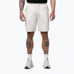 Spodenki męskie Pitbull San Diego. Białe szorty męskie PITBULL, bez wzorów, z elastanu. Za 189.99 zł.