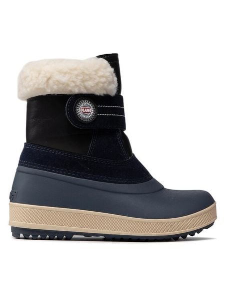 Olang Śniegowce Elfo S Granatowy. Niebieskie buty zimowe chłopięce Olang, ze skóry. Za 189.99 zł.