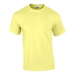 Ultra Bawełniana Koszulka Unisex Dla Dorosłych. Żółte bluzki damskie Gildan, xl, bez wzorów, z bawełny, sportowe, bez kołnierzyka, bez ramiączek. Za 34.99 zł.