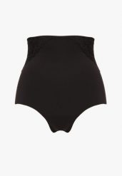 Czarne Majtki Modelujące z Wysokim Stanem Savene. Czarne bielizna wyszczuplająca Born2be, z jeansu. Za 39.99 zł.