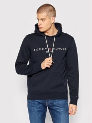 Tommy Hilfiger Bluza Core Logo MW0MW10752 Granatowy Regular Fit. Niebieskie bluzy bez kaptura męskie Tommy Hilfiger, m, z bawełny. Za 319.99 zł.