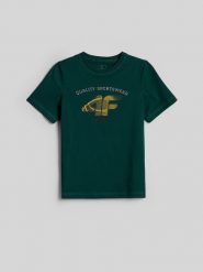 4F Хлопчачий t-shirt regular з принтом - зелений 158. T-shirty damskie 4f, bez wzorów, z jersey, bez kołnierzyka. Za 459.90 zł.