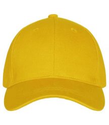 Clique Classic Cap 6‑panelowa czapka bawełniana. Żółte czapki męskie CLIQUE, bez wzorów, z bawełny. Za 86.15 zł.