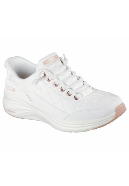 Buty SKECHERS CONTOUR FOAM GOLDEN HOUR Biały. Białe obuwie do biegania damskie Skechers. Za 349.99 zł.