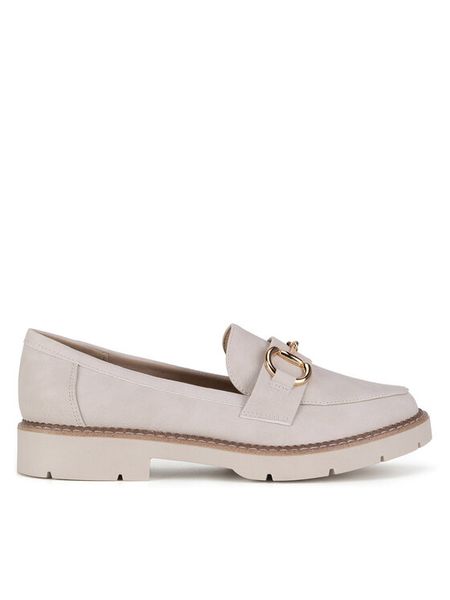 Clara Barson Mokasyny EVELINNE WS5885-01 Beżowy. Brązowe mokasyny damskie Clara Barson, z materiału. Za 129.99 zł.