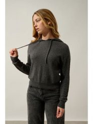 AUTHENTIC CASHMERE Kaszmirowy sweter "Svalinna" w kolorze antracytowym rozmiar: L. Czarne swetry klasyczne damskie AUTHENTIC CASHMERE, l, z kaszmiru, bez kołnierzyka. Za 403.45 zł.