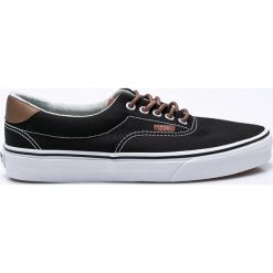 Vans - Tenisówki. Czarne trampki i tenisówki męskie Vans, bez wzorów, z gumy, bez zapięcia. W wyprzedaży za 159.90 zł.