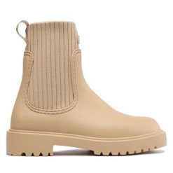 Botki Unisa. Brązowe botki damskie Unisa, bez obcasa, na płaskiej podeszwie, bez zapięcia. Za 379.99 zł.