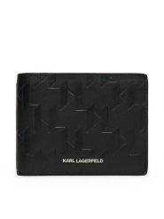 KARL LAGERFELD Portfel A1M32015 Czarny. Czarne portfele męskie Karl Lagerfeld, bez wzorów, ze skóry. Za 384.99 zł.