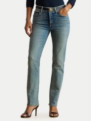 LAUREN RALPH LAUREN Jeansy 200P03646001 Niebieski Straight Fit. Niebieskie jeansy damskie Lauren Ralph Lauren. Za 769.99 zł.