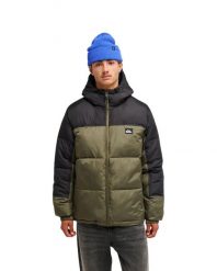Kurtka puchowa dla Mężczyzn COLD DAYS Zielony. Zielone kurtki męskie Quiksilver, m, bez wzorów, z materiału, z kapturem. Za 549.99 zł.